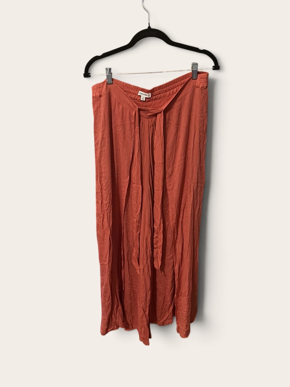 Cotton Candy Rust Tie-Waist Maxi Skirt And Matching Top